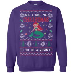 image 772 247x247px All I Want For Christmas Is To Be A Mermaid Christmas Sweater