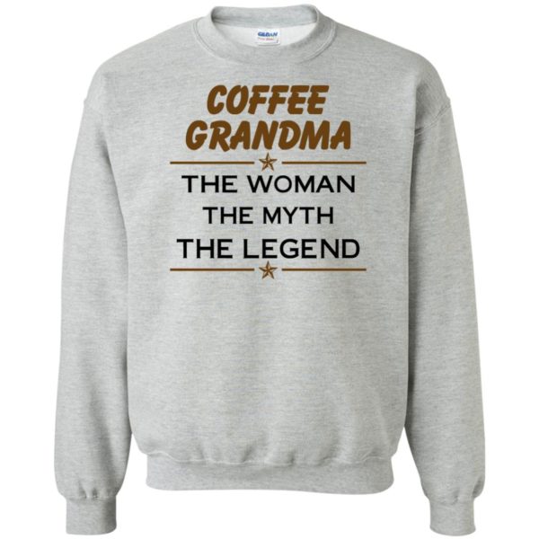 image 816 600x600px Coffee Grandma The Woman The Myth The Legend Shirt