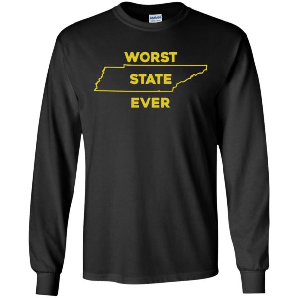 image 1025 600x600px Tennessee Worst State Ever T Shirts, Tank Top, Hoodies
