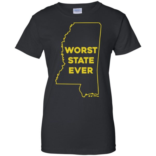 image 1043 600x600px Mississippi Worst State Ever T Shirts, Hoodies, Tank Top