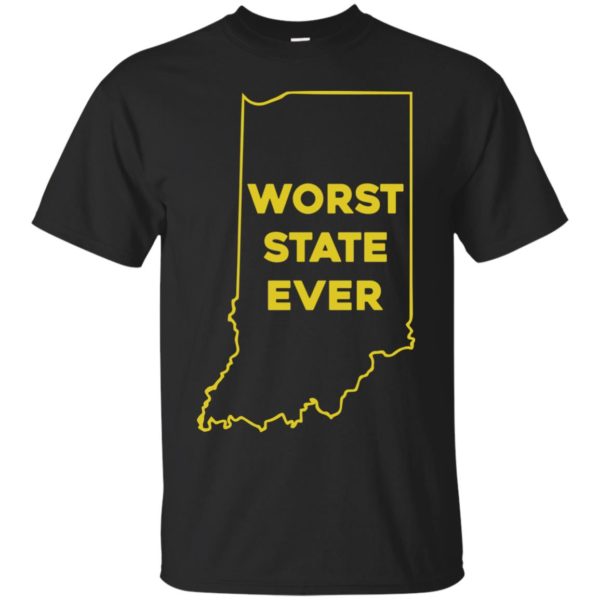 image 1045 600x600px Indiana Worst State Ever Shirt
