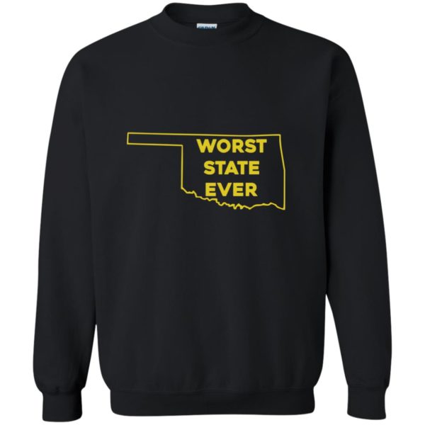 image 1077 600x600px Oklahoma Worst State Ever T Shirts, Hoodies, Tank Top