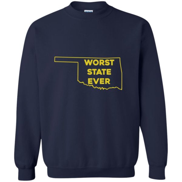 image 1078 600x600px Oklahoma Worst State Ever T Shirts, Hoodies, Tank Top