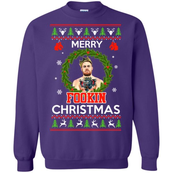 image 1123 600x600px McGregor Merry Fookin Christmas Sweater, McGregor Sweatshirt
