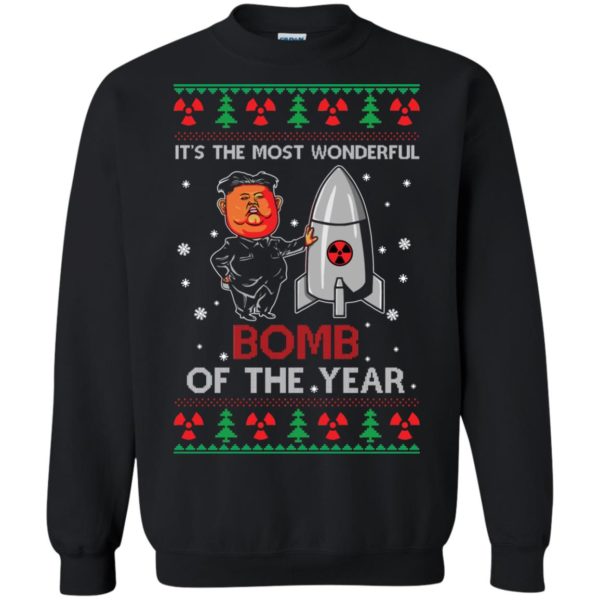 image 1133 600x600px Kim Jong Un: It's The Most Wonderful Bomb Of The Year Christmas Sweater