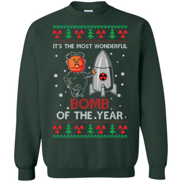 image 1136 600x600px Kim Jong Un: It's The Most Wonderful Bomb Of The Year Christmas Sweater