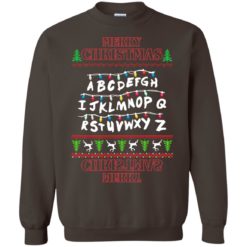 image 1154 247x247px Merry Christmas Stranger Things Alphabet Christmas Sweater