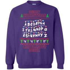 image 1155 247x247px Merry Christmas Stranger Things Alphabet Christmas Sweater