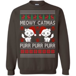image 1170 247x247px Meowy Catmas Purr Purr Christmas Sweater, Cat Lover Sweatshirt
