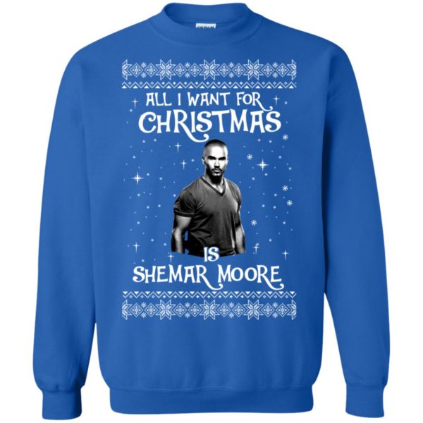 image 1185 600x600px All I Want For Christmas Is Shemar Moore Christmas Sweatshirt