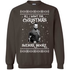 image 1186 247x247px All I Want For Christmas Is Shemar Moore Christmas Sweatshirt