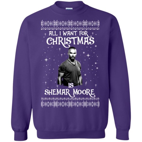 image 1187 600x600px All I Want For Christmas Is Shemar Moore Christmas Sweatshirt