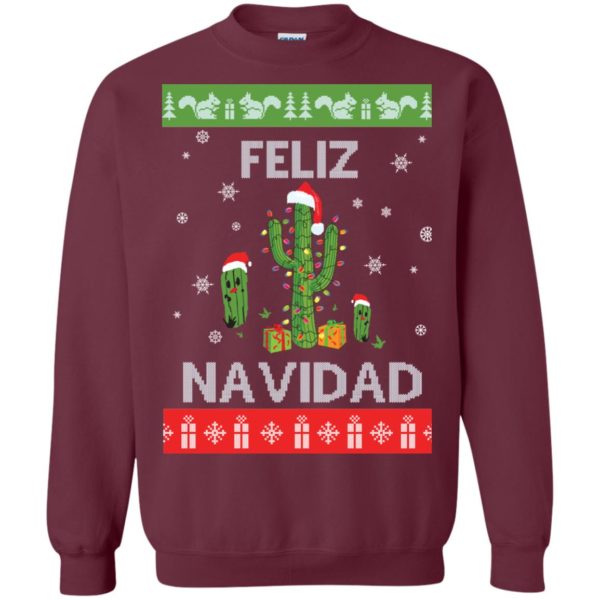 image 120 600x600px Feliz Navidad Tacky Christmas Sweater