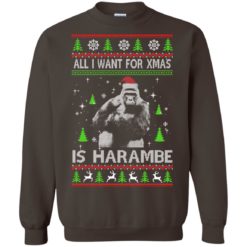 image 1202 247x247px All I Want For Christmas Is Harambe Christmas Sweater