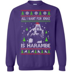 image 1203 247x247px All I Want For Christmas Is Harambe Christmas Sweater