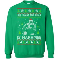 image 1204 247x247px All I Want For Christmas Is Harambe Christmas Sweater