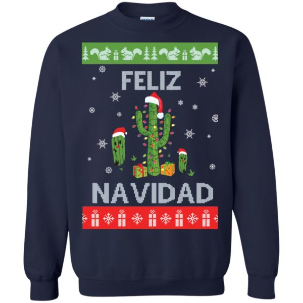 image 121 600x600px Feliz Navidad Tacky Christmas Sweater