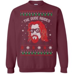 image 126 247x247px Lebowski The Due Abides Christmas Sweater