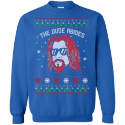 image 129 247x247px Lebowski The Due Abides Christmas Sweater