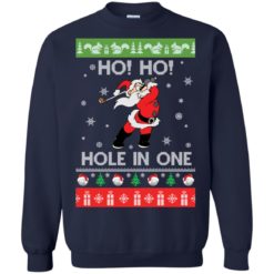 image 141 247x247px Santa Play Golf Ho Ho Hole In One Christmas Sweater