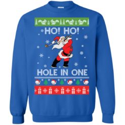 image 143 247x247px Santa Play Golf Ho Ho Hole In One Christmas Sweater