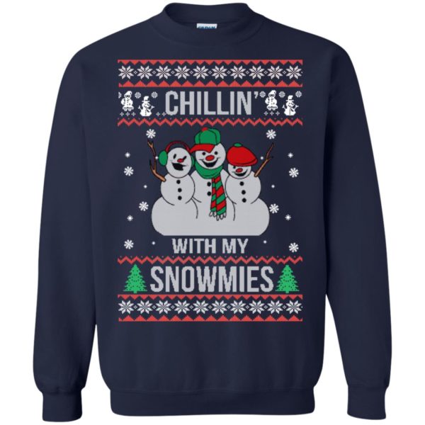 image 155 600x600px Chilling With My Snowmies Christmas Sweater