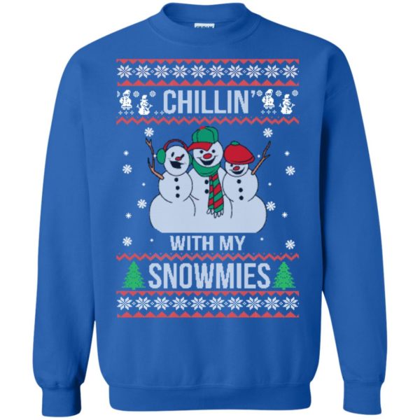 image 157 600x600px Chilling With My Snowmies Christmas Sweater