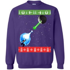 image 238 247x247px Dragon Ball Songoku vs Death Star Mashup Christmas Sweater