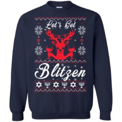image 350 247x247px Let’s Get Blitzen Reindeer Beer Christmas Sweater