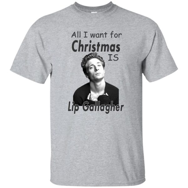 image 360 600x600px Shameless: All I want for Christmas is Lip Gallagher T Shirts, Hoodies, Tank Top