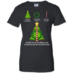 image 379 247x247px The Tree Of Christmas The Wreath of Holly The Cane Of Candy T Shirts