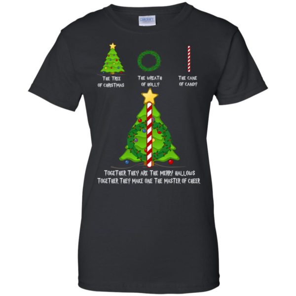 image 379 600x600px The Tree Of Christmas The Wreath of Holly The Cane Of Candy T Shirts