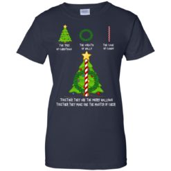 image 380 247x247px The Tree Of Christmas The Wreath of Holly The Cane Of Candy T Shirts