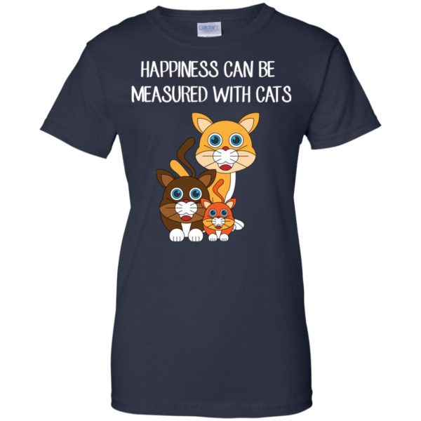 image 417 600x600px Happiness can be measured with cats t shirts, hoodies, tank