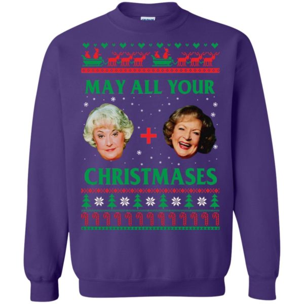 image 423 600x600px The Golden Girls: Dorothy and Rose May All Your Christmases Sweater