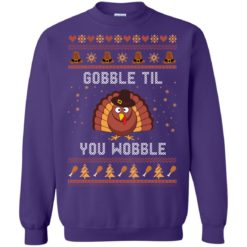 image 447 247x247px Gobble Til You Wobble Thanksgiving Sweater