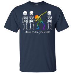 image 514 247x247px Dabbing Skeleton Dare to be yourself T Shirts