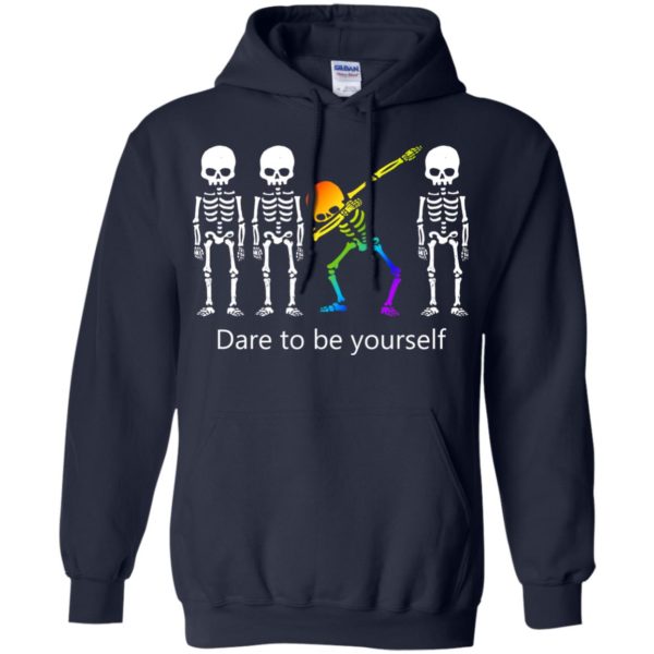 image 518 600x600px Dabbing Skeleton Dare to be yourself T Shirts