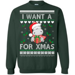 image 608 247x247px I want a Hippopotamus for Christmas Sweater
