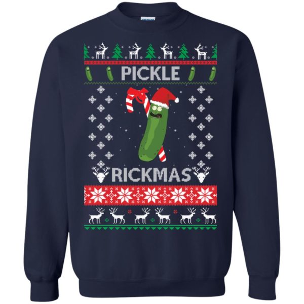 image 691 600x600px Rick and Morty Christmas Sweater: Pickle Rickmas Ugly Xmas