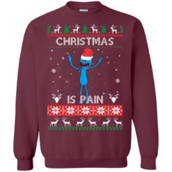 image 698 247x247px Mr Meeseeks Christmas Is Pain Rick and Morty Christmas Sweater