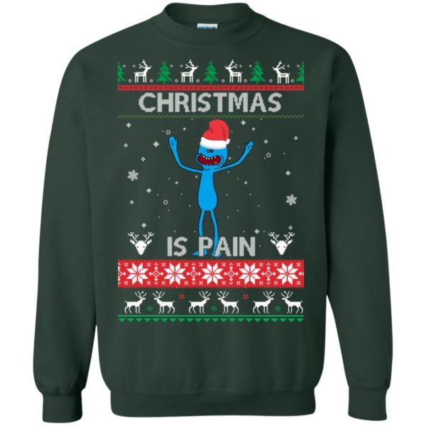 image 700 600x600px Mr Meeseeks Christmas Is Pain Rick and Morty Christmas Sweater