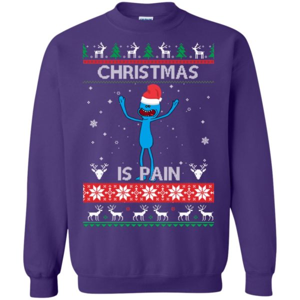 image 703 600x600px Mr Meeseeks Christmas Is Pain Rick and Morty Christmas Sweater
