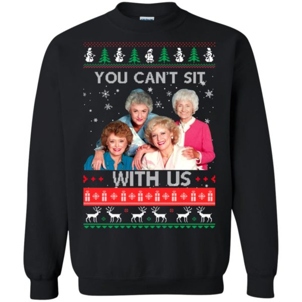 image 713 600x600px The Golden Girls: You Can't Sit With Us Ugly Christmas Sweater