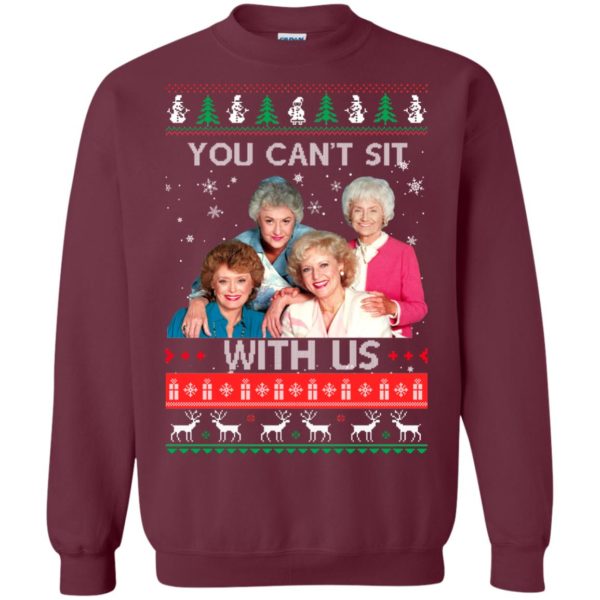 image 714 600x600px The Golden Girls: You Can't Sit With Us Ugly Christmas Sweater