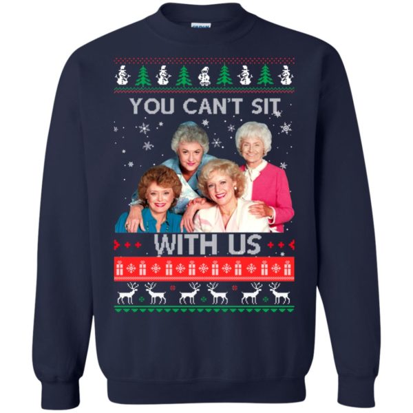 image 715 600x600px The Golden Girls: You Can't Sit With Us Ugly Christmas Sweater