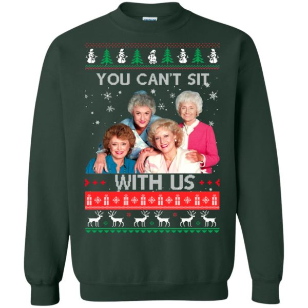image 716 600x600px The Golden Girls: You Can't Sit With Us Ugly Christmas Sweater