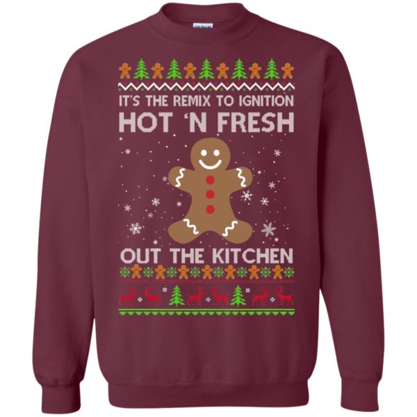 image 738 600x600px It's The Remix To Ignition Hot 'N Fresh Out The Kitchen Christmas Sweater