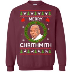 image 842 247x247px Mike Tyson Christmas Sweater Merry Chrithmith Sweatshirt