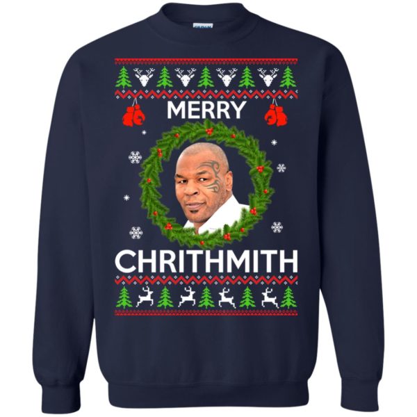 image 843 600x600px Mike Tyson Christmas Sweater Merry Chrithmith Sweatshirt